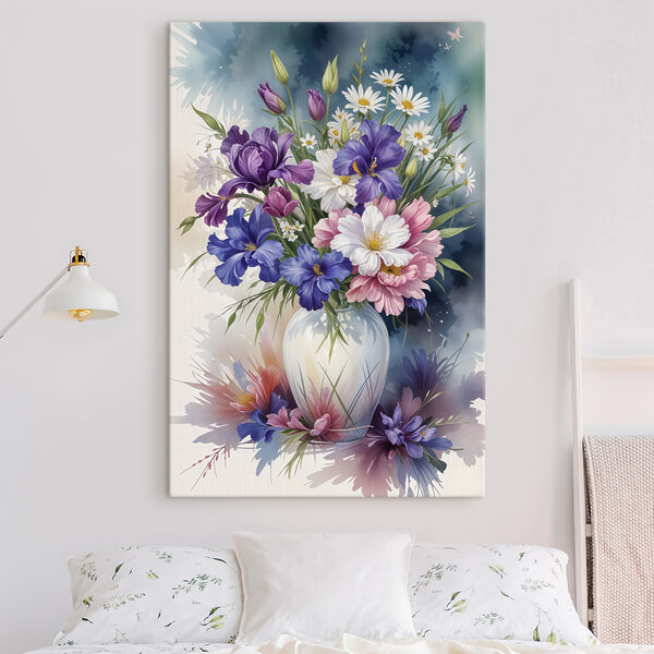 Peinture de fleurs dans un vase Tableaux Peinture de fleurs dans un vase