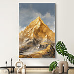 Tableaux Montagne avec des nuages dans le ciel