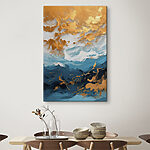 Tableaux Les vagues d'azur embrassent les rivages d'ambre