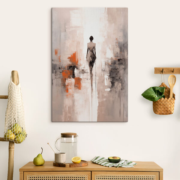 Peinture d'une femme debout dans une pièce Tableaux Peinture d'une femme debout dans une pièce
