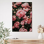 Tableaux Groupe de fleurs roses
