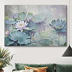 Tableaux Peinture d'une fleur et de feuilles
