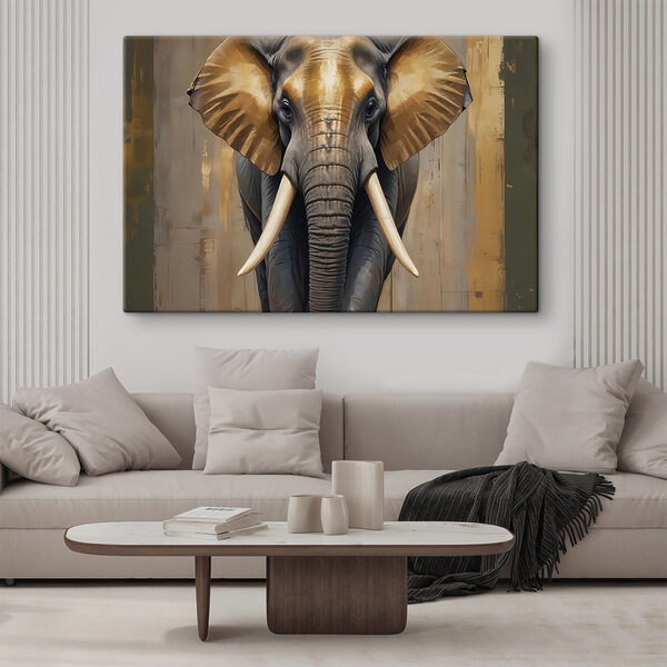 Un éléphant avec de grandes oreilles Tableaux Un éléphant avec de grandes oreilles