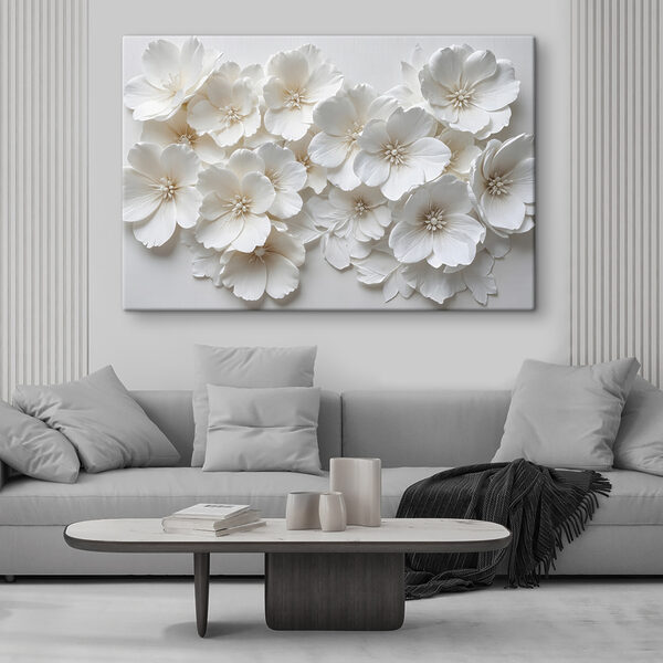 Groupe de fleurs blanches Tableaux Groupe de fleurs blanches