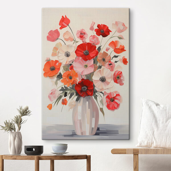 Peinture de fleurs dans un vase Tableaux Peinture de fleurs dans un vase