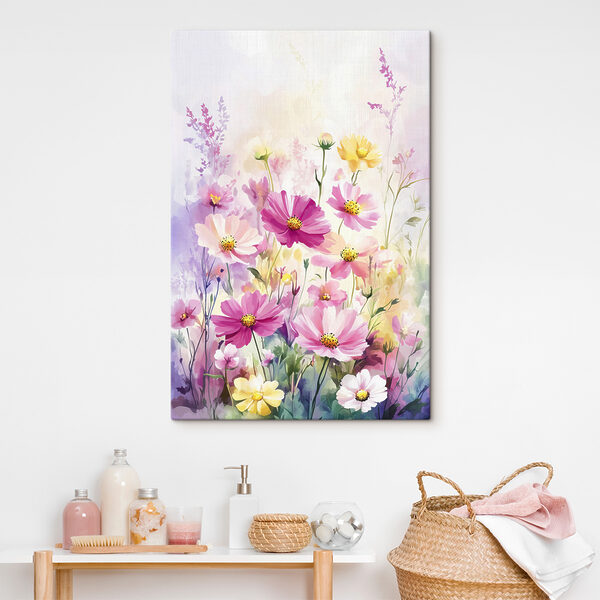 Peinture de fleurs dans un champ Tableaux Peinture de fleurs dans un champ