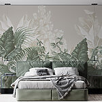 Papier peint Sérénité tropicale dans des tons doux