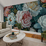 Papier peint Des fleurs dans de superbes tons pastel