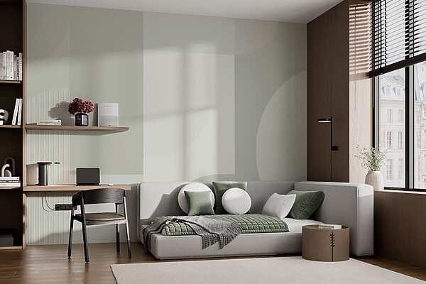 Papier peint Papier peint Soleil et motifs : Harmonie artistique (UGS : w01500)