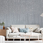 Papier peint Fond gris et blanc avec des points