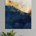 Tableaux Canvas prints Ocean meets sparkling sunrise waves.
