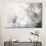 Tableaux Canvas prints White and gray background