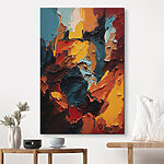Tableaux Canvas prints Vibrant Emotions in Abstract Swirls