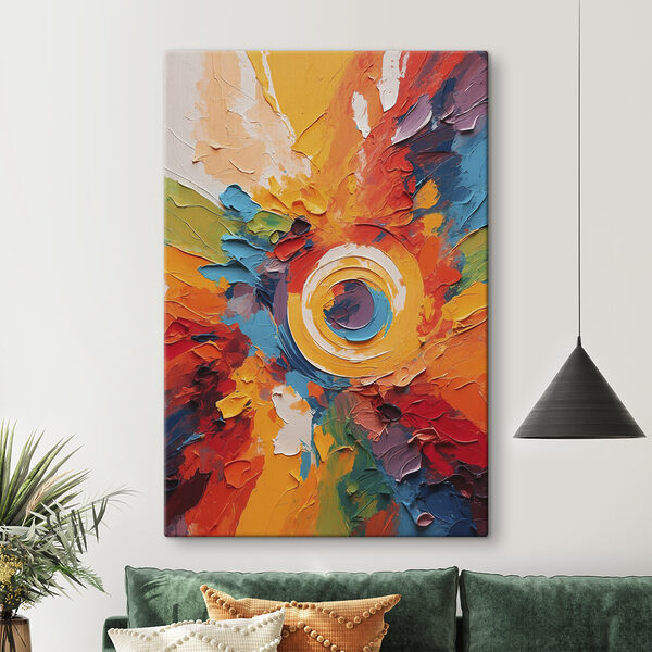 Canvas prints Painting of a circle Tableaux Canvas prints Painting of a circle