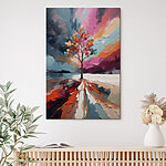 Tableaux Canvas prints Tree in the water