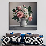 Tableaux Canvas prints Vase of flowers on a table
