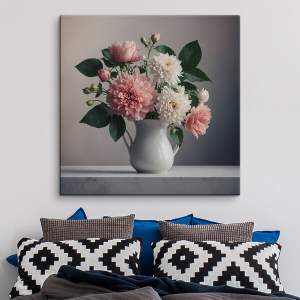 Canvas prints Vase of flowers on a table Tableaux Canvas prints Vase of flowers on a table