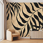 Papier peint Motif noir et blanc