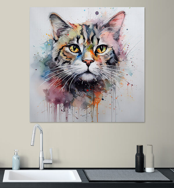 Peinture d'un chat Tableaux Peinture d'un chat