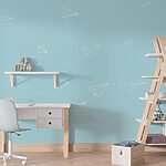 Papier peint Groupe d'avions en papier