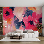 Papier peint Peinture de fleurs