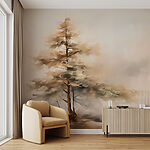 Papier peint Arbre dans le brouillard