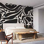 Papier peint Motif noir et blanc