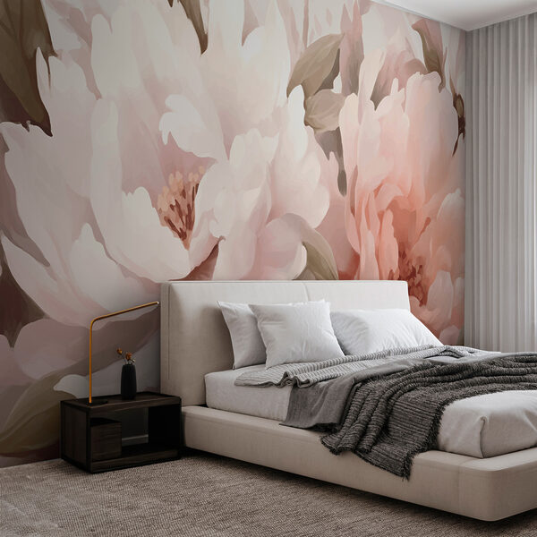 Fleurs éthérées dans des tons doux Papier peint Fleurs éthérées dans des tons doux