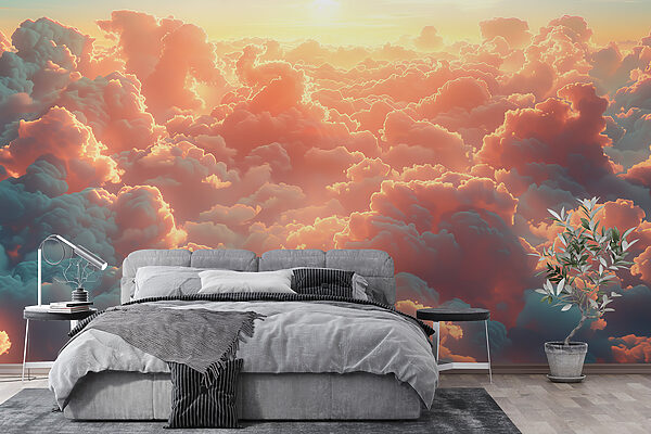 Grand groupe de nuages Papier peint Grand groupe de nuages