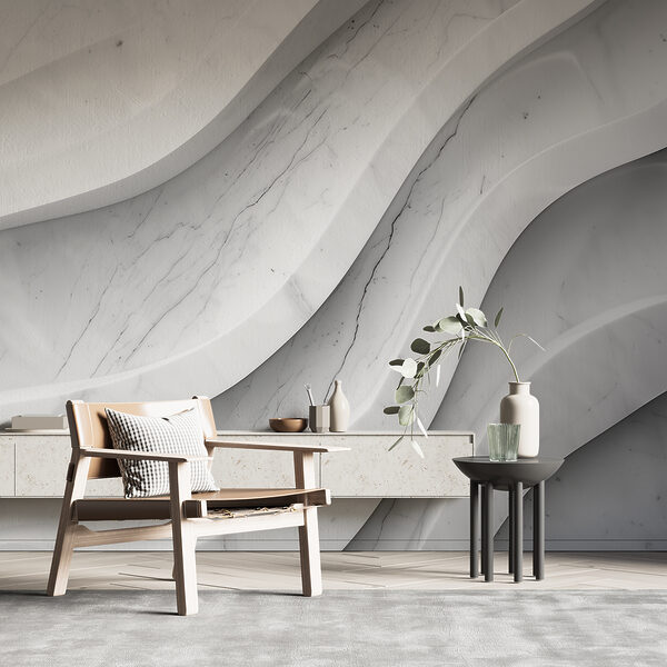 Mur de marbre blanc avec lignes Papier peint Mur de marbre blanc avec lignes