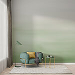 Papier peint Fond blanc et vert