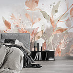 Papier peint Chuchotements d'automne dans des teintes d'aquarelle