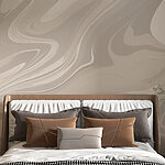 Papier peint Des sables tourbillonnants dans l'art abstrait.