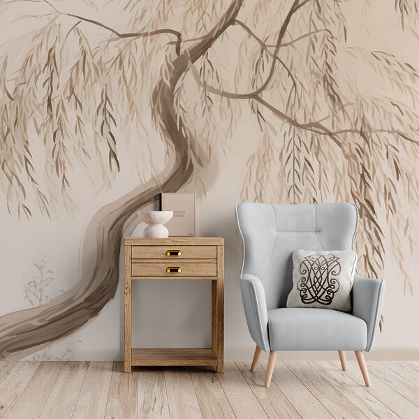 Arbre avec branches et feuilles Papier peint Arbre avec branches et feuilles