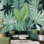 Papier peint Feuilles et plantes vertes