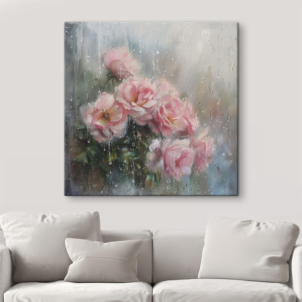 Roses voilées par la pluie Tableaux Roses voilées par la pluie