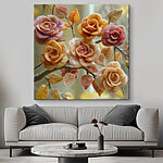 Tableaux Fleurs délicates fabriquées à partir de fils