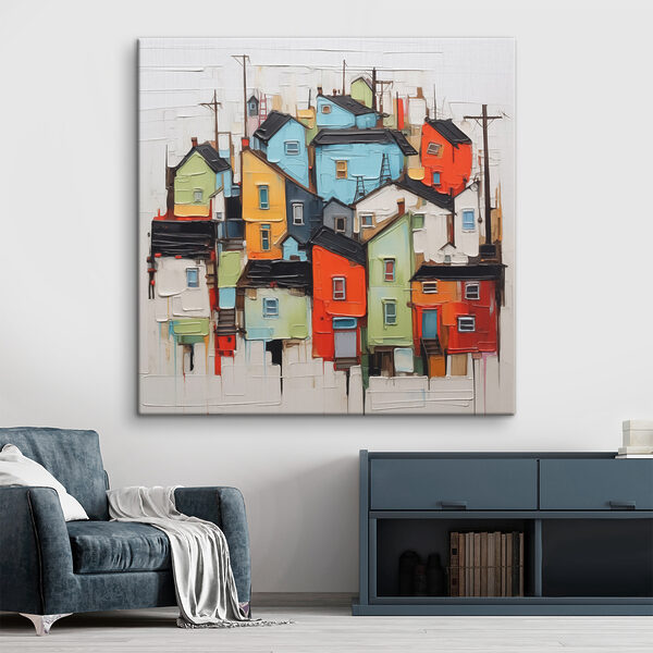 Peinture d'une ville Tableaux Peinture d'une ville
