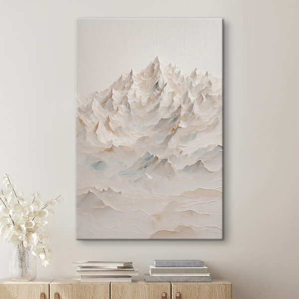 Chaîne de montagnes avec de nombreux sommets Tableaux Chaîne de montagnes avec de nombreux sommets
