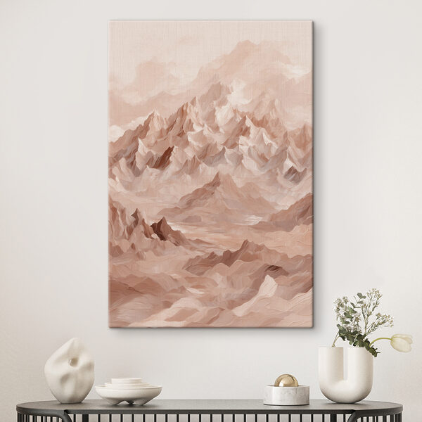 Chaîne de montagnes avec de nombreux sommets Tableaux Chaîne de montagnes avec de nombreux sommets