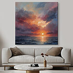 Tableaux Coucher de soleil sur l'océan