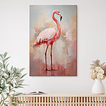 Tableaux Peinture d'un flamant rose