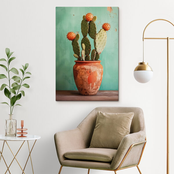 Cactus en pot Tableaux Cactus en pot