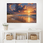 Tableaux Coucher de soleil sur une plage