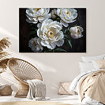 Tableaux Groupe de fleurs blanches