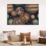 Tableaux Groupe de planètes dans l'espace