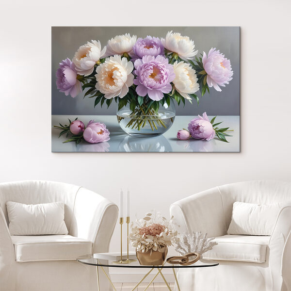 Vase de fleurs sur une table Tableaux Vase de fleurs sur une table