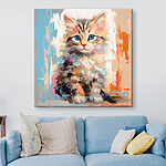Tableaux Chat aux yeux bleus