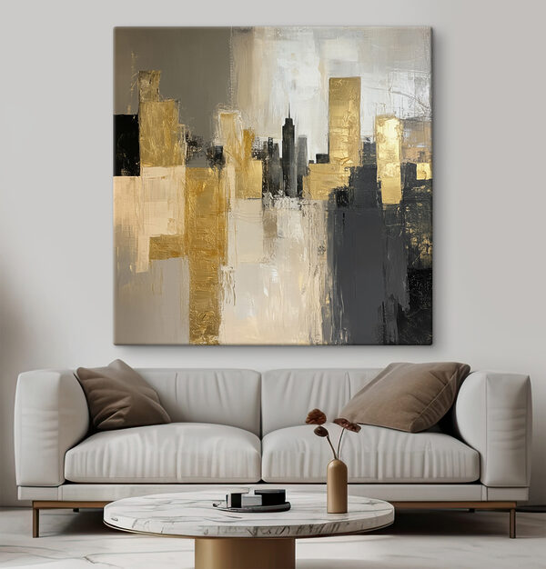 Peinture d'un horizon urbain Tableaux Peinture d'un horizon urbain