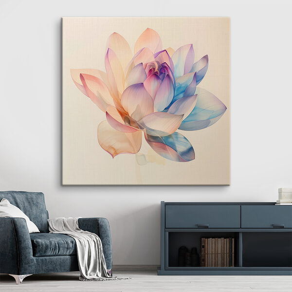 Fleur radieuse dans les tons pastel Tableaux Fleur radieuse dans les tons pastel